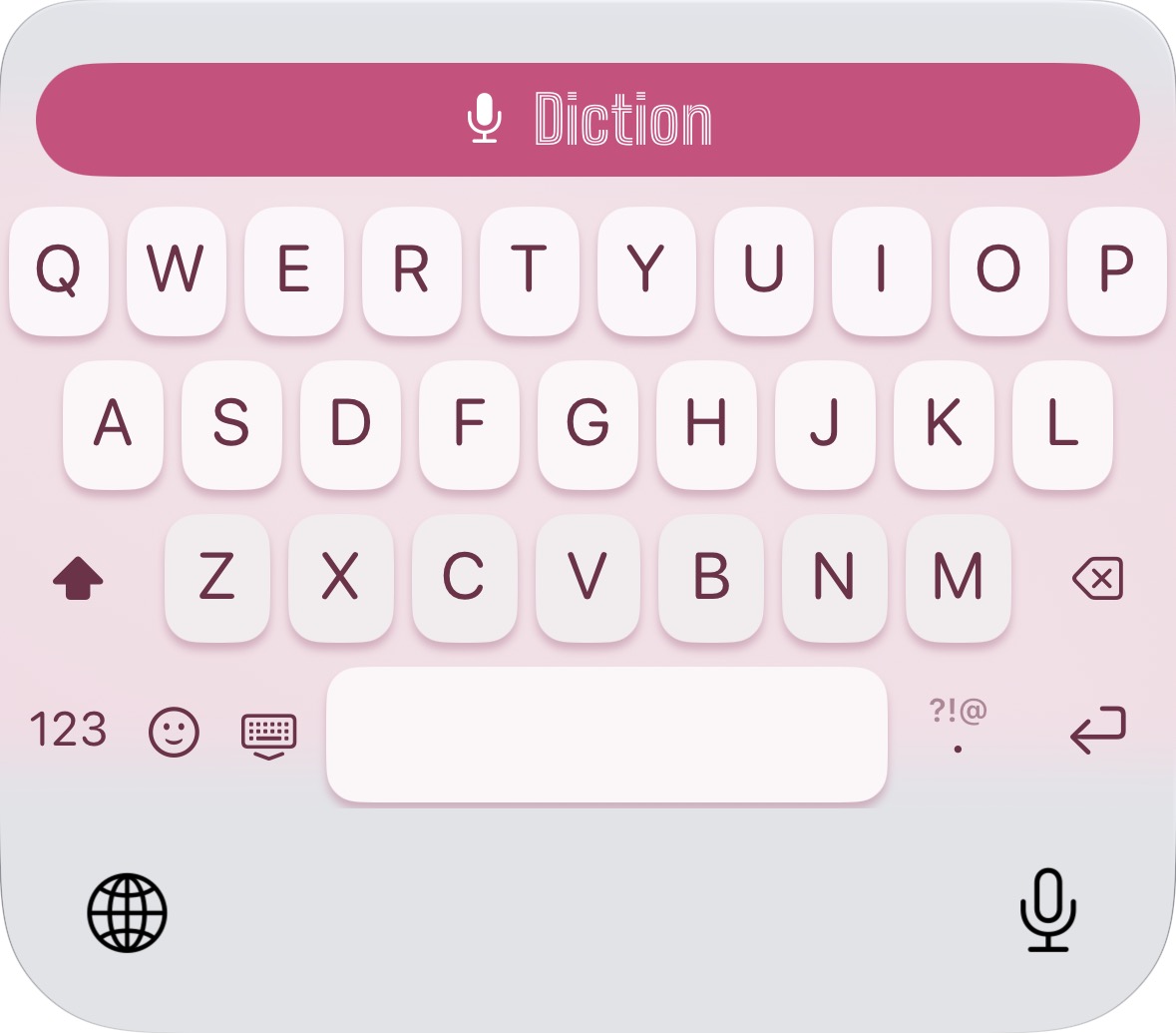 Diction keyboard Blossom theme