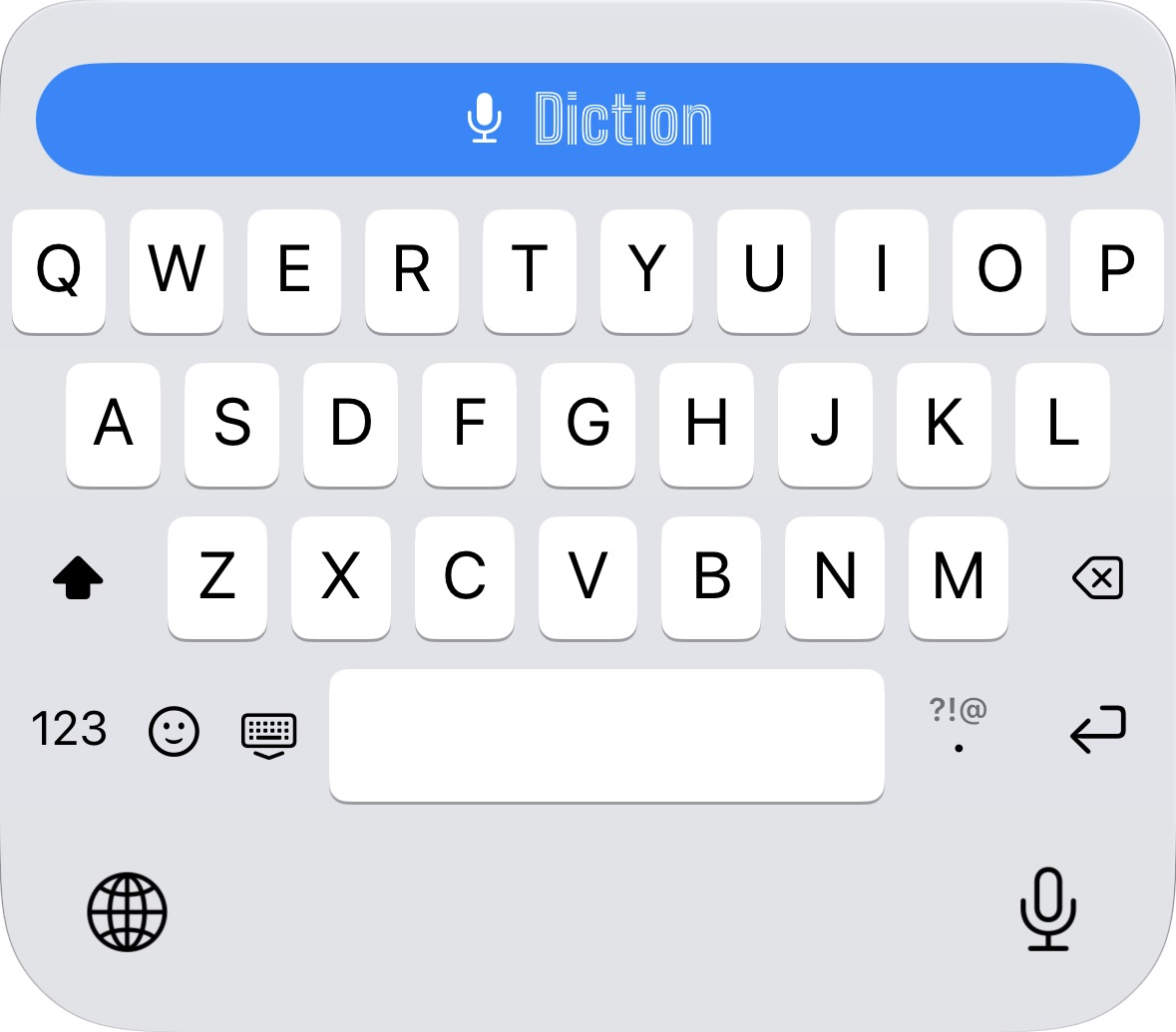 Diction keyboard System theme